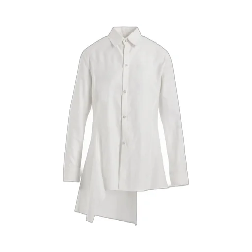 Cotton Twill Long Switched Blouse