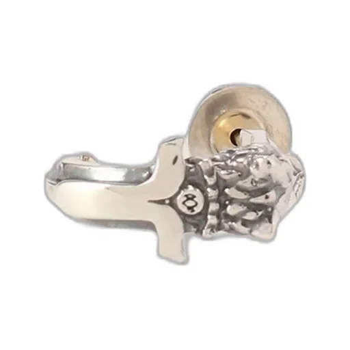 Silver 950 Wolf Dagger Pierce