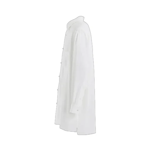 Ta/Pe Crepe De Chine Double Collar Big Shirt