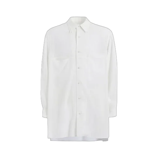 Ta/Pe Crepe De Chine Double Collar Big Shirt