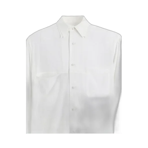 Ta/Pe Crepe De Chine Double Collar Big Shirt
