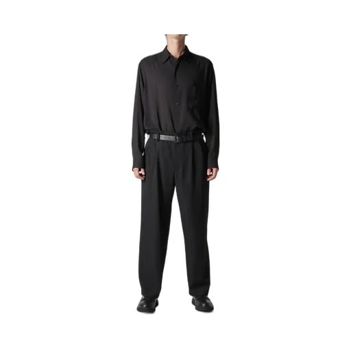 Wool Gabardine Coin Pocket Tuck Pants