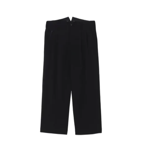 Wool Gabardine Coin Pocket Tuck Pants