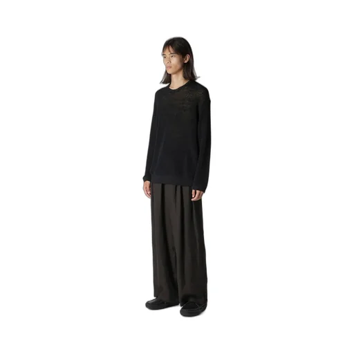Y's For Men Big Logo Round Neck Pullover