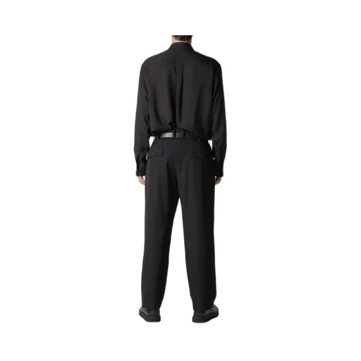 Wool Gabardine Coin Pocket Tuck Pants