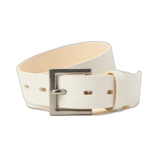 Chromexcel Leather Plain White Belt