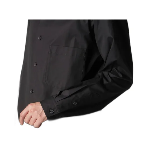 100/2 Broad Open Collar Shirt With Left Chest Pocket