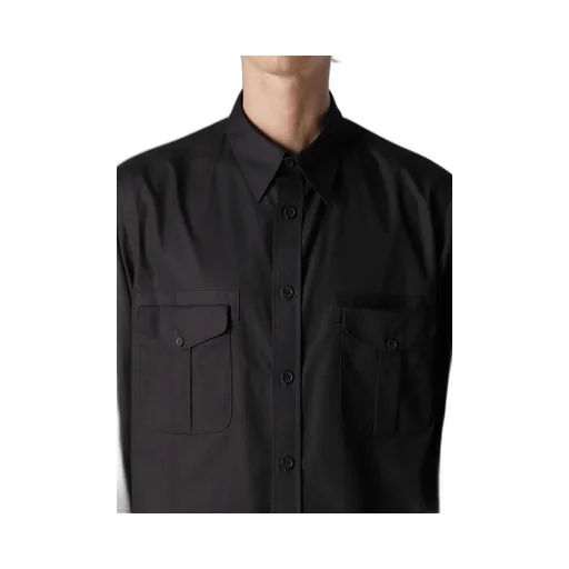 100/2 Broad Shirt With Double Chest Patch Pockets