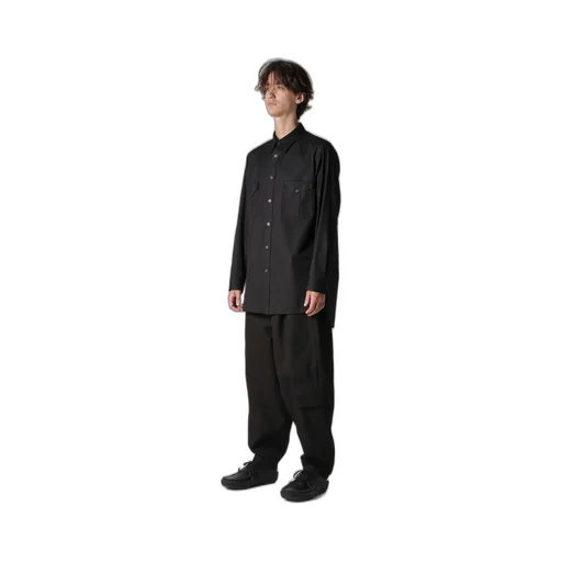 100/2 Broad Shirt With Double Chest Patch Pockets