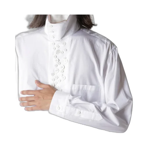 100/2 Broad Long Sleeve Shirt With Many Buttons