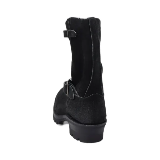 【Y's For Men × Masses】Velour Black Engineer Boots