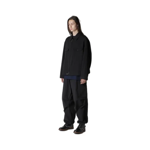 Wool Gabardine Blouson With Flap Pocket