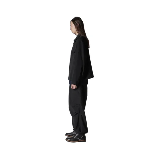 Wool Gabardine Blouson With Flap Pocket