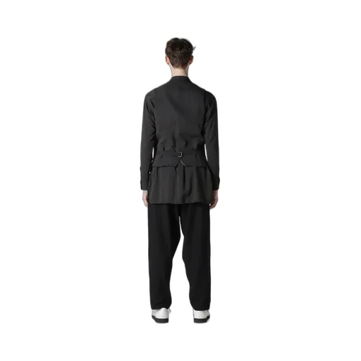 Wool Gabardine 7-Button Vest