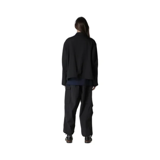 Wool Gabardine Blouson With Flap Pocket