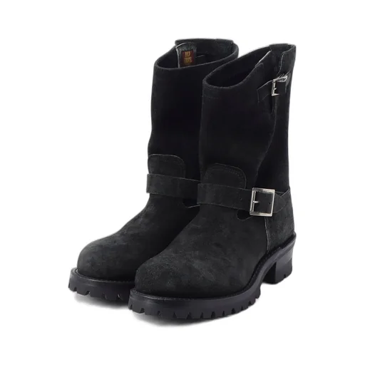 【Y's For Men × Masses】Velour Black Engineer Boots