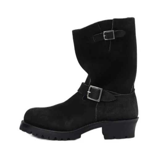 【Y's For Men × Masses】Velour Black Engineer Boots