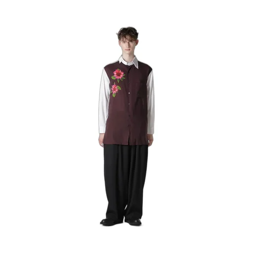 Wool Gabardine 12-Tucks Pants