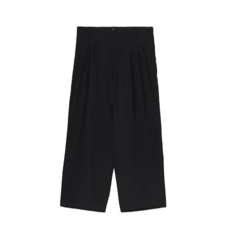 Wool Gabardine 12-Tucks Pants