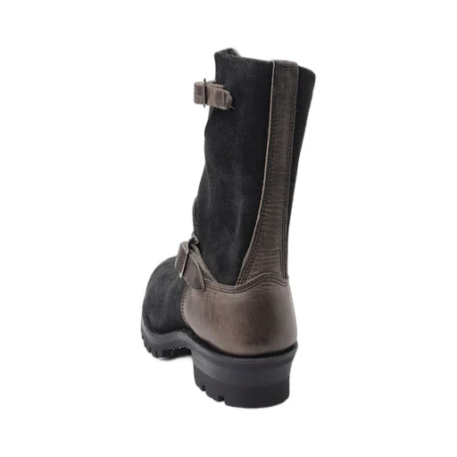 【Y's For Men × Masses】Velour/ Full Grain Engineer Boots Two Tone