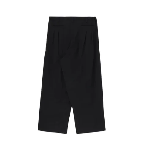 Wool Gabardine 12-Tucks Pants