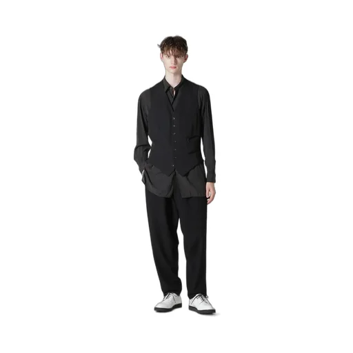Wool Gabardine 7-Button Vest
