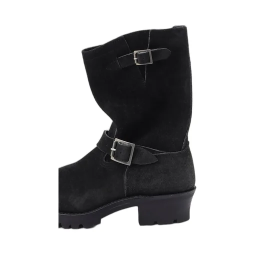 【Y's For Men × Masses】Velour Black Engineer Boots