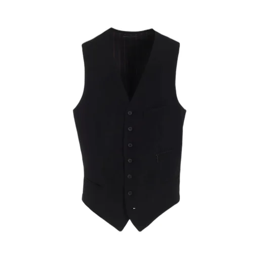 Wool Gabardine 7-Button Vest