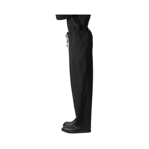 Wool Gabardine Wide String Pants