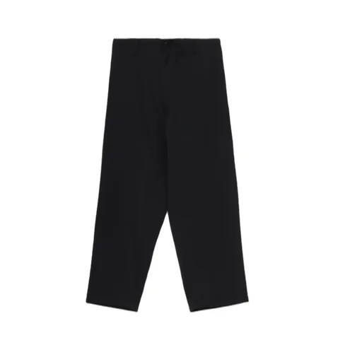 Wool Gabardine Wide String Pants