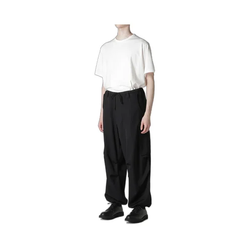 Wool Gabardine Cargo Pants