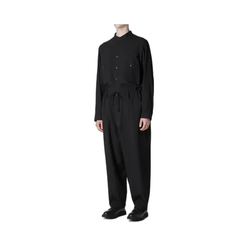 Wool Gabardine Wide String Pants
