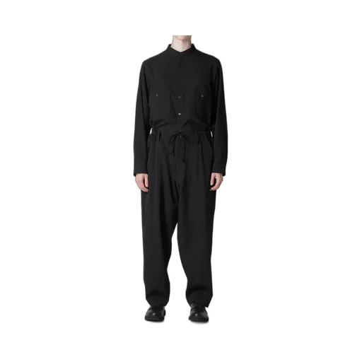 Wool Gabardine Wide String Pants