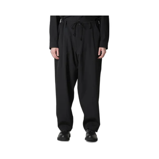 Wool Gabardine Wide String Pants