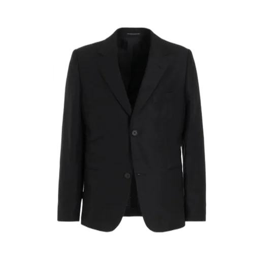 Linen Twill Jacket With 2-Button