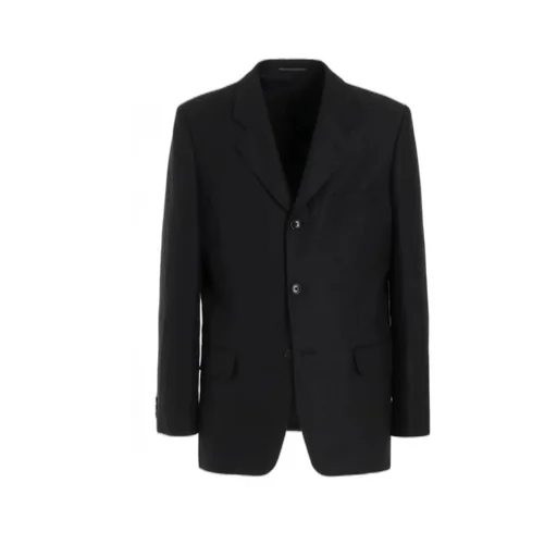 Linen Twill Jacket With 3-Button