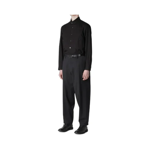 Suit Gabardine Pants With Side Tuck