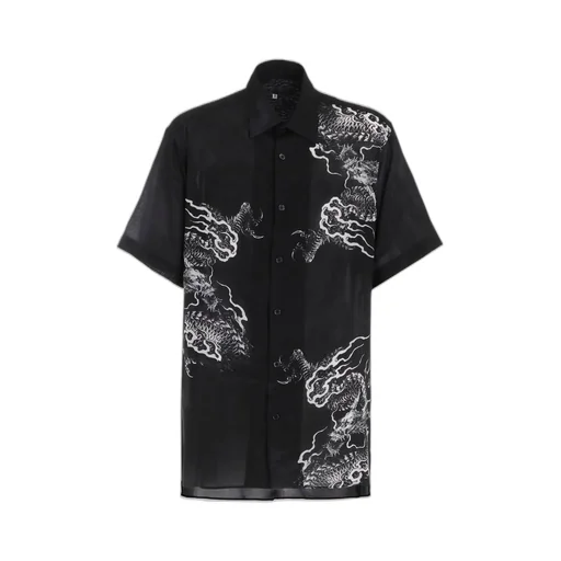 Aloha Shirt With Dragon Print
