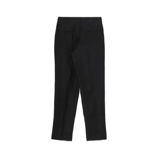 Linen Twill Pants With 2-Tucks