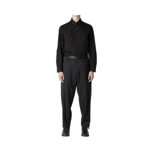 Suit Gabardine Pants With Side Tuck