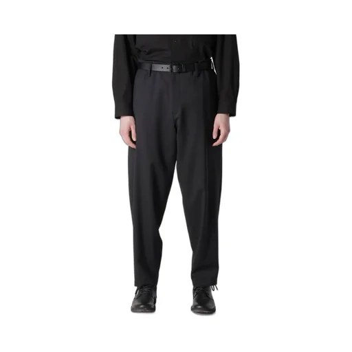 Suit Gabardine Pants With Side Tuck