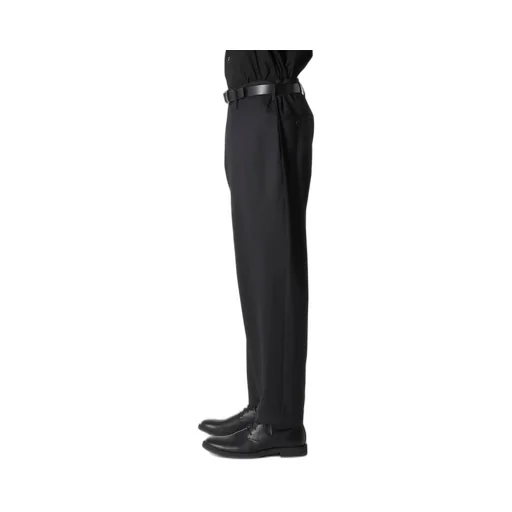 Suit Gabardine Pants With Side Tuck