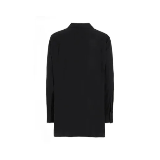 Linen Cloth Open Collar Shirt