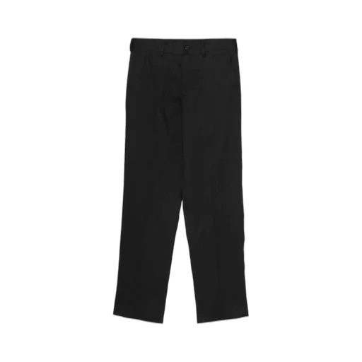 Linen Cotton Twill No-Tuck Pants