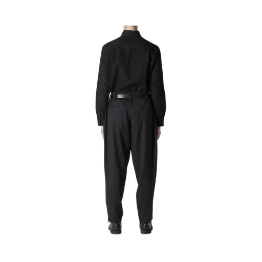 Suit Gabardine Pants With Side Tuck