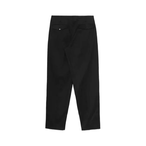 Linen Cotton Twill Pants With 2-Tucks