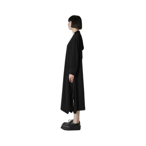 Ta/Pe Crepe De Chine Relaxed Fit Shirt Dress