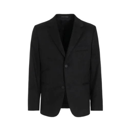 Linen Cotton Twill Jacket With 2-Button