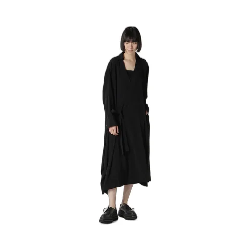 Ta/Pe Crepe De Chine Relaxed Fit Shirt Dress