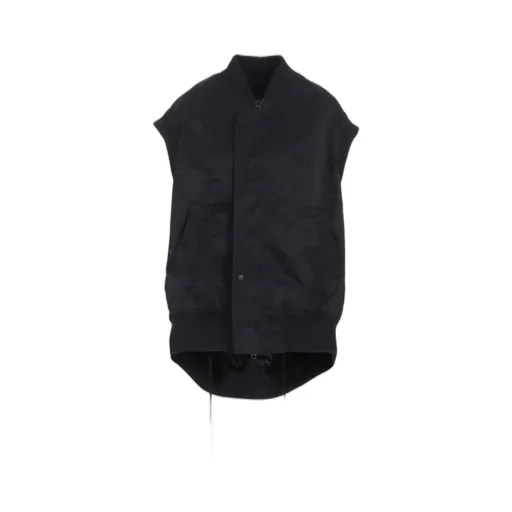 High Density Ny Twill Sleeveless Bomber Jacket